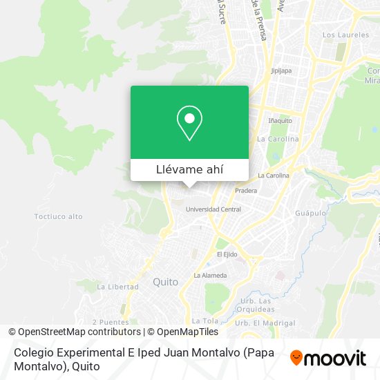 Mapa de Colegio Experimental E Iped Juan Montalvo (Papa Montalvo)