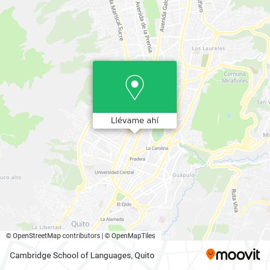 Mapa de Cambridge School of Languages
