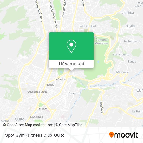 Mapa de Spot Gym - Fitness Club