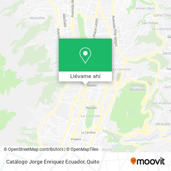 Mapa de Catálogo Jorge Enriquez Ecuador