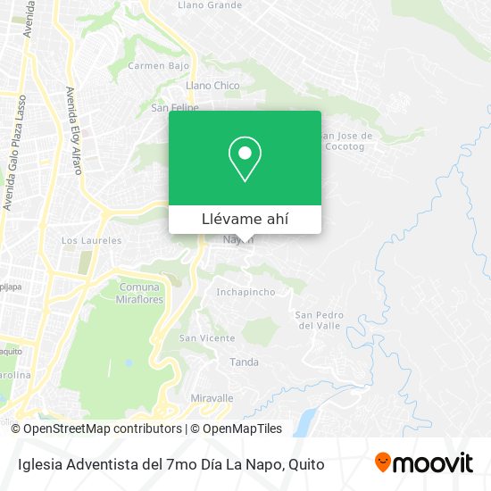 Mapa de Iglesia Adventista del 7mo Día La Napo