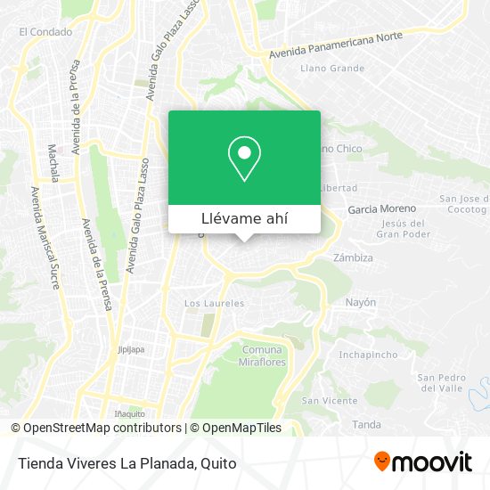 Mapa de Tienda Viveres La Planada