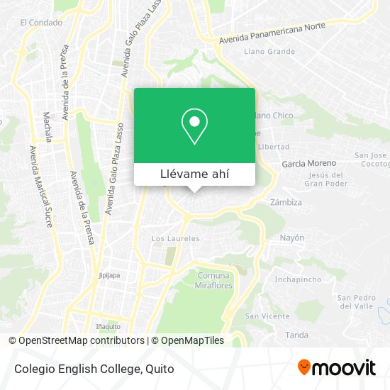 Mapa de Colegio English College