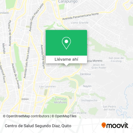 Mapa de Centro de Salud Segundo Diaz