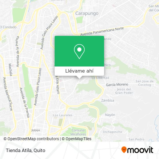 Mapa de Tienda Atila