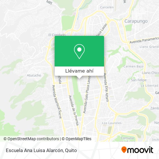 Mapa de Escuela Ana Luisa Alarcón