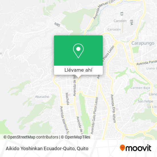 Mapa de Aikido Yoshinkan Ecuador-Quito