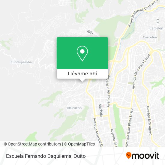 Mapa de Escuela Fernando Daquilema