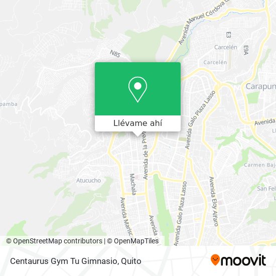 Mapa de Centaurus Gym Tu Gimnasio