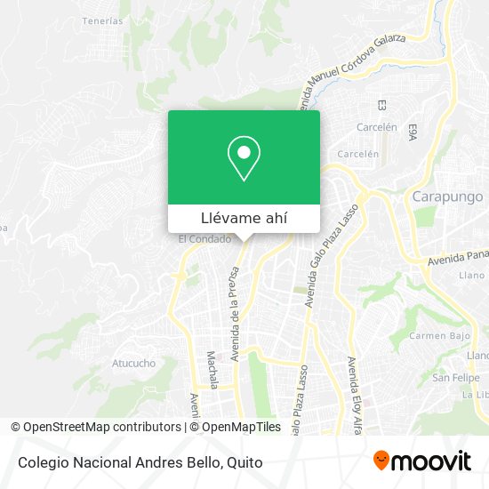 Mapa de Colegio Nacional Andres Bello