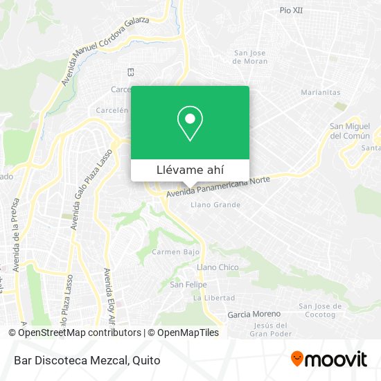 Mapa de Bar Discoteca Mezcal