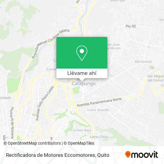 Mapa de Rectificadora de Motores Eccomotores