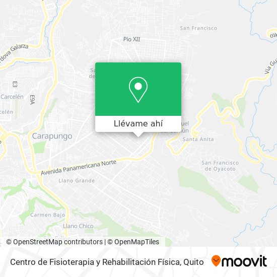 Mapa de Centro de Fisioterapia y Rehabilitación Física