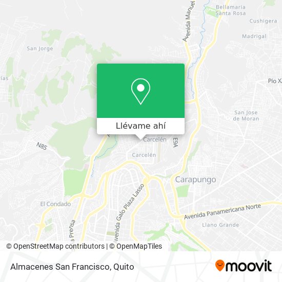 Mapa de Almacenes San Francisco