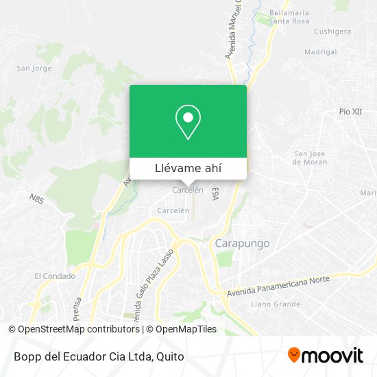 Mapa de Bopp del Ecuador Cia Ltda