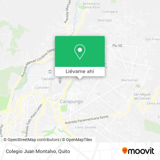 Mapa de Colegio Juan Montalvo