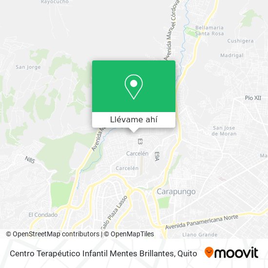 Mapa de Centro Terapéutico Infantil Mentes Brillantes