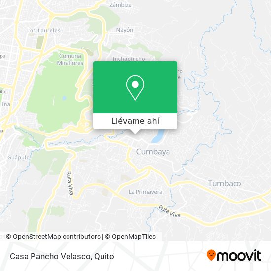 Mapa de Casa Pancho Velasco