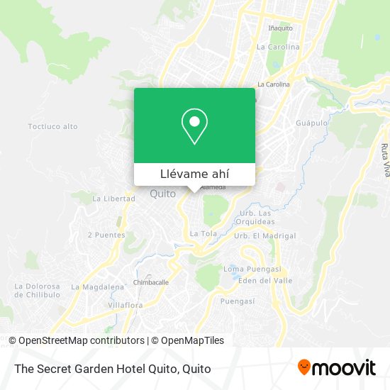 Mapa de The Secret Garden Hotel Quito