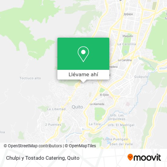 Mapa de Chulpi y Tostado Catering