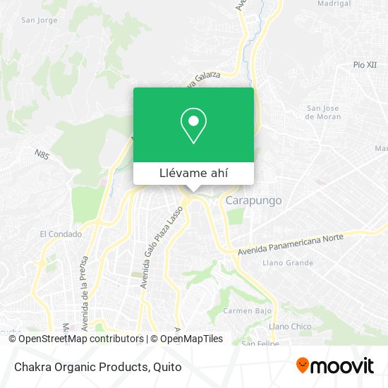 Mapa de Chakra Organic Products