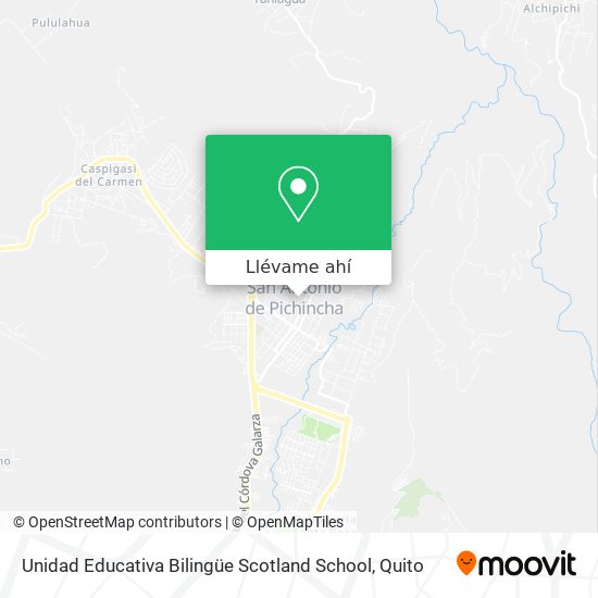 Mapa de Unidad Educativa Bilingüe Scotland School