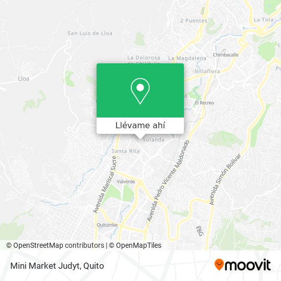 Mapa de Mini Market Judyt