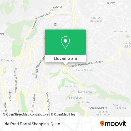 Mapa de de Prati Portal Shopping