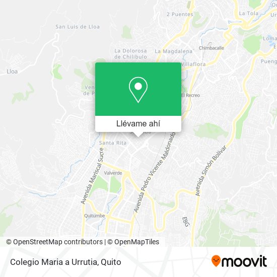 Mapa de Colegio Maria a Urrutia