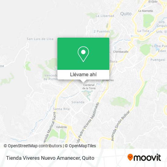 Mapa de Tienda Viveres Nuevo Amanecer