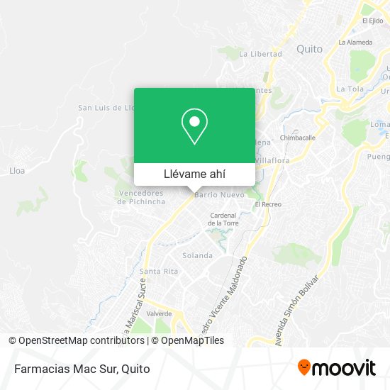 Mapa de Farmacias Mac Sur