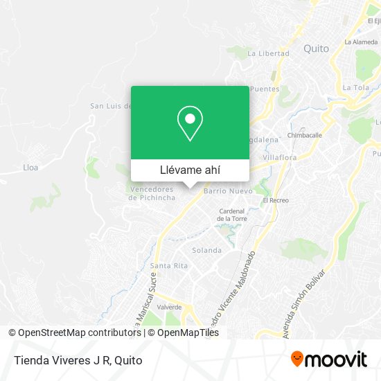 Mapa de Tienda Viveres J R