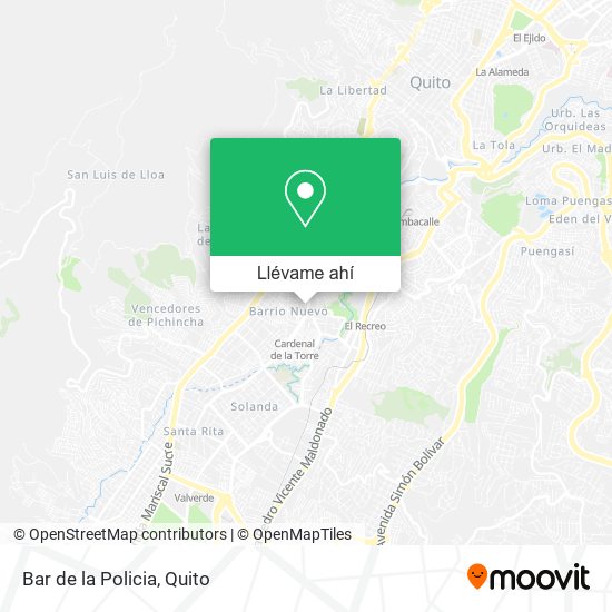 Mapa de Bar de la Policia