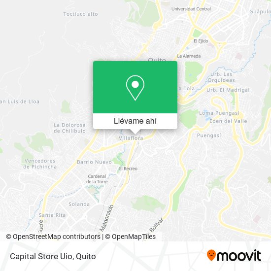 Mapa de Capital Store Uio