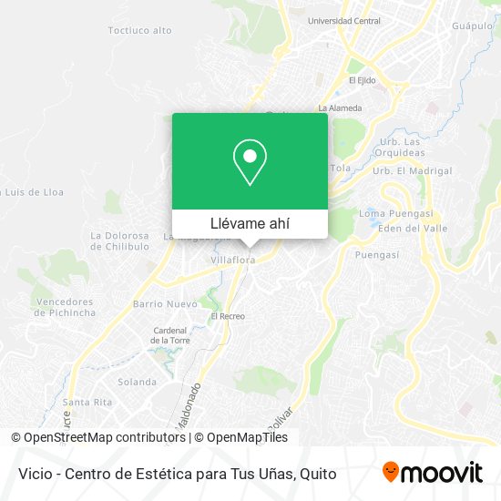 Mapa de Vicio - Centro de Estética para Tus Uñas