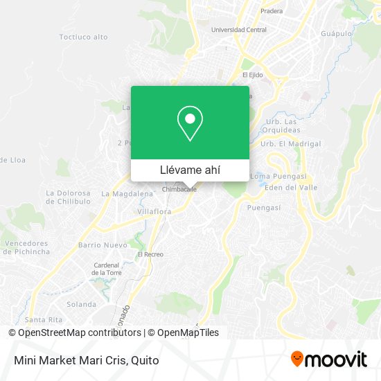 Mapa de Mini Market Mari Cris