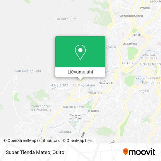 Mapa de Super Tienda Mateo