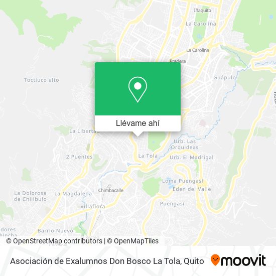 Mapa de Asociación de Exalumnos Don Bosco La Tola