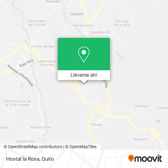 Mapa de Hostal la Rosa