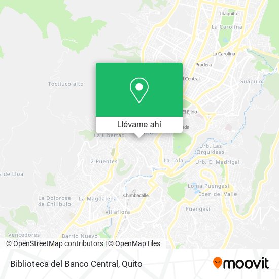 Mapa de Biblioteca del Banco Central