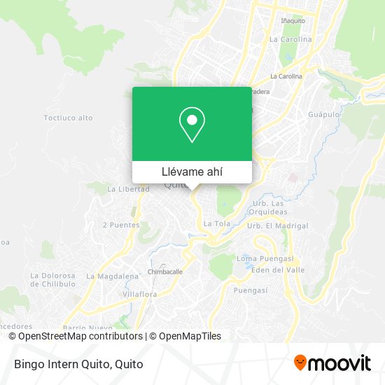 Mapa de Bingo Intern Quito