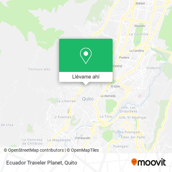 Mapa de Ecuador Traveler Planet