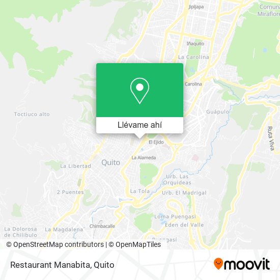 Mapa de Restaurant Manabita