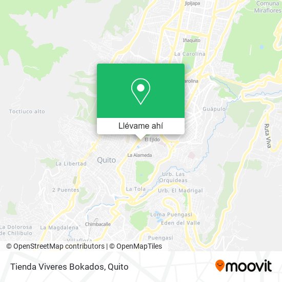 Mapa de Tienda Viveres Bokados