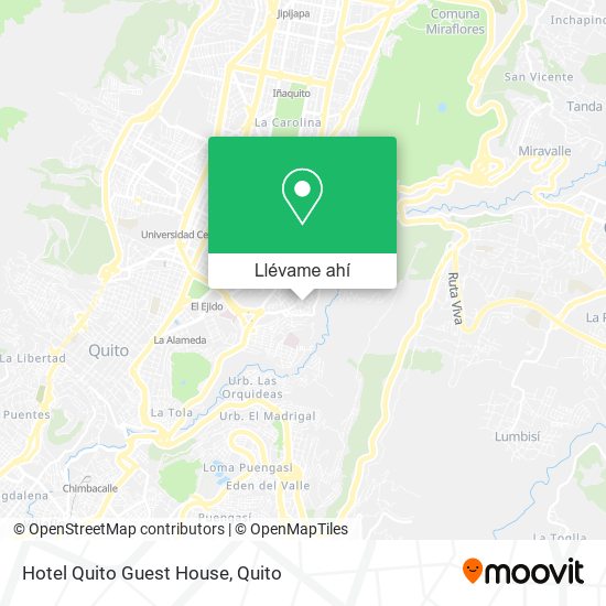 Mapa de Hotel Quito Guest House