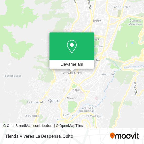 Mapa de Tienda Viveres La Despensa