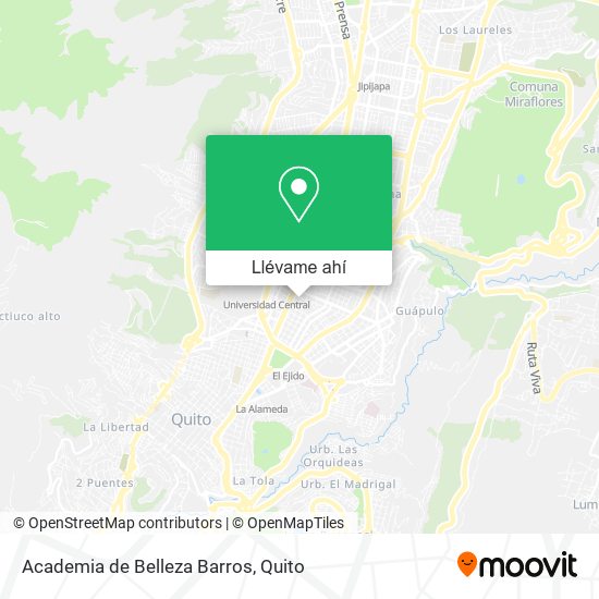 Mapa de Academia de Belleza Barros