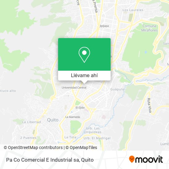 Mapa de Pa Co Comercial E Industrial sa