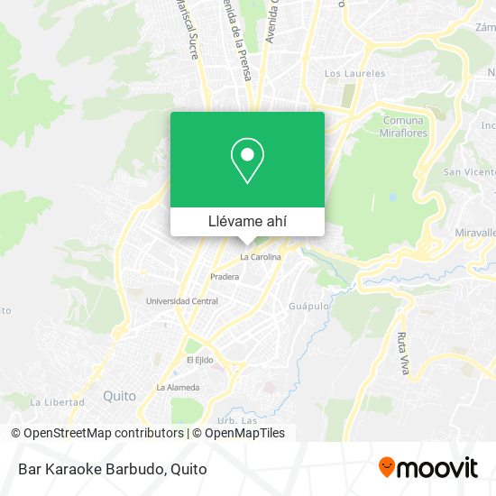 Mapa de Bar Karaoke Barbudo