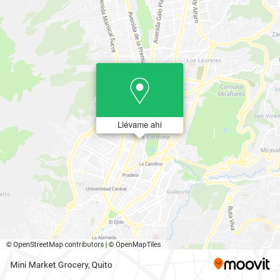 Mapa de Mini Market Grocery